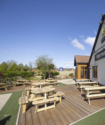 exterior beer garden