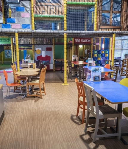 interior restaurant and seating area