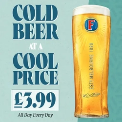 Cool beer at a cool price