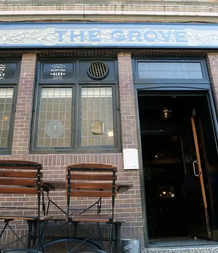 The exterior of The Grove