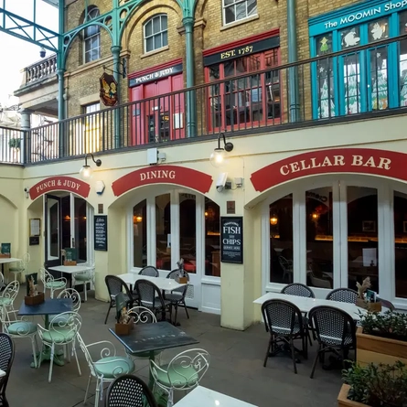 Birdseye shot of the restaurant