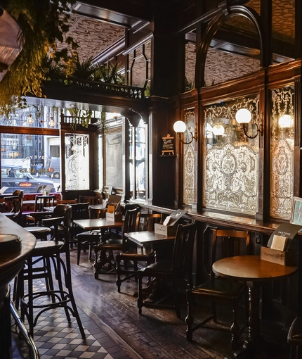 interior restaurant and seating area