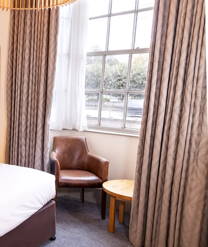 A double room at the Pen & Parchment.