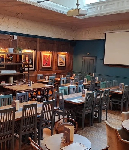 The dining area at the Durell Arms.