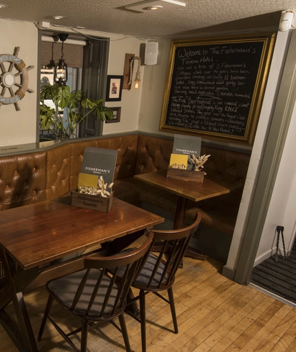 interior restaurant and seating area