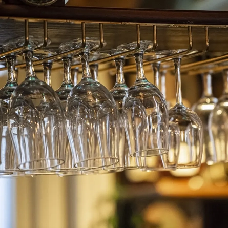 Glasses at the bar