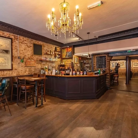 interior restaurant with seating area