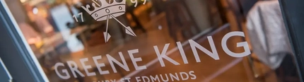 Greene King - Newsroom: Logo on glass